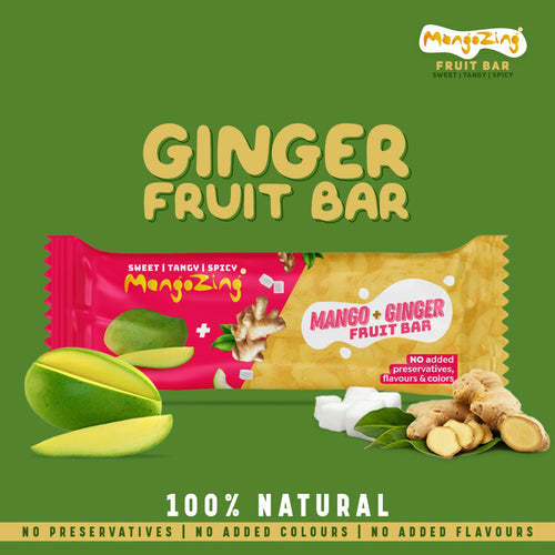 Mango Dry Ginger Fruit Bar - Pack of 10