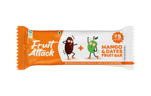 Fruit Attack - Mango Dates Fruit Bars - Pack of 10