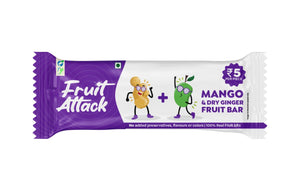 Fruit Attack - Mango Dry Ginger Fruit Bars - Pack of 10